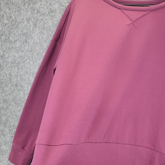 Nike Dri-FIT Pullover Womens Large Crewneck Sweatshirt Back Cut Out Workout Gym - Picture 5 of 11